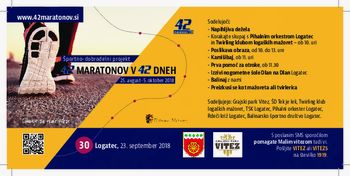 42. maratonov v 42 dneh v Logatcu - Gibanje za Male viteze