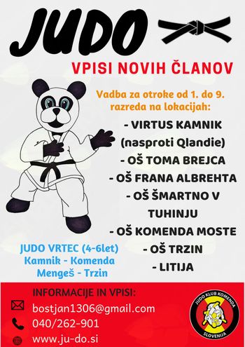 JUDO KLUB KOMENDA