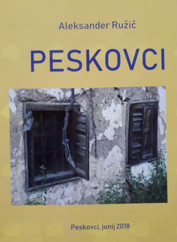 PREDSTAVITEV KNJIGE ALEKSANDRA RUŽIČA: PESKOVCI