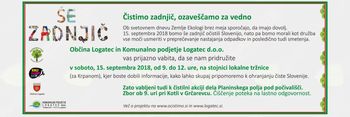Čistilna akcija dela Planinskega polja pod počivališči - Čistimo zadnjič, ozaveščamo za vedno