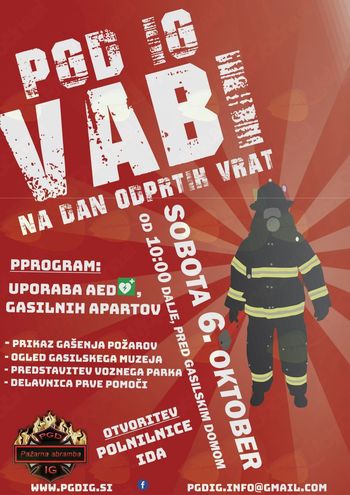 Dan odprtih vrat pred Gasilskim domom na Igu