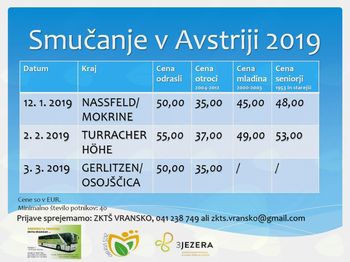 ENODNEVNO SMUČANJE V TUJINI 2019