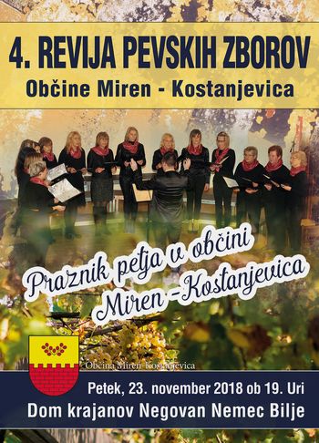 REVIJA PEVSKIH ZBOROV OBČINE MIREN-KOSTANJEVICA