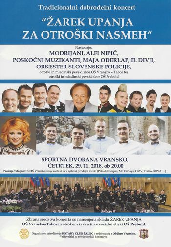 DOBRODELNI KONCER "ŽAREK UPANJA ZA OTROŠKI NASMEH" DOBRODELNI KONCER "ŽAREK UPANJA ZA OTROŠKI NASMEH"
