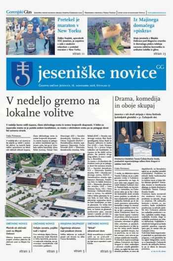 Jeseniške novice, 16. november 2018-17 Jeseniške novice, 16. november 2018-17