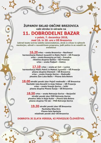 11. dobrodelni bazar Županovega sklada