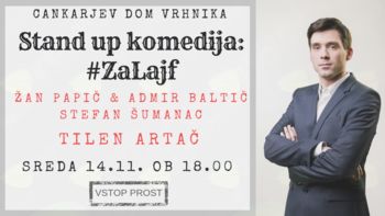 Jutri, v sredo, vabljeni na brezplačno stand-up komedijo!