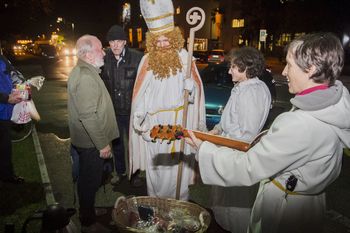 Obisk sv. Miklavža pri brezdomcih v Novi Gorici