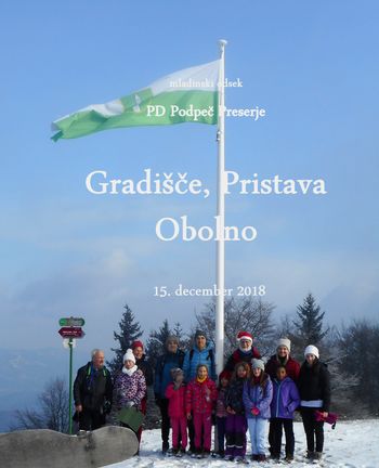 FOTOREPORTAŽA: Mladi planinci PD Podpeč - Preserje na poti od Gradišča do Obolna 15. 12. 2018