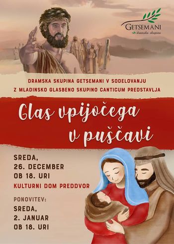 Božična igra Glas vpijočega v puščavi