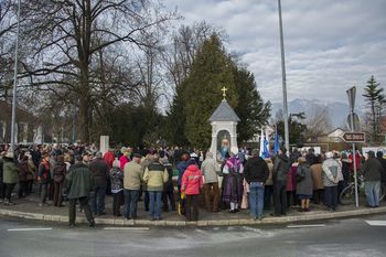 Zavetnica rudarjev vnovič varuje Kamničane
