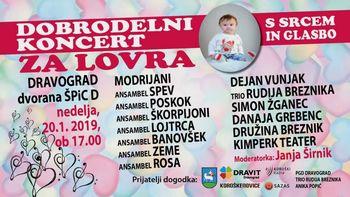 Dobrodelni koncert s srcem in glasbo za Lovra