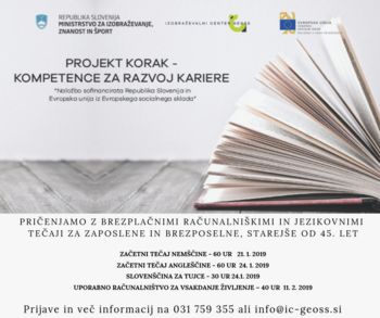 Brezplačni računalniški in jezikovni tečaji