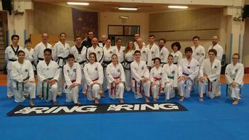Taekwon-doisti na trening v Bologno