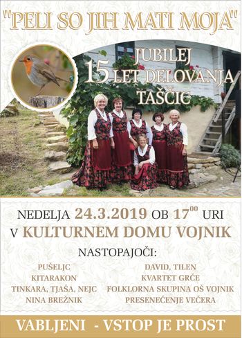Taščice praznujemo 15 let delovanja