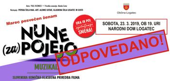 Odpovedan Muzikal Nune (za) pojejo