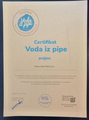 V Tržiču pijemo kvalitetno vodo iz pipe