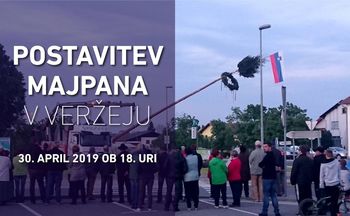 Postavitev "majpana" v Veržeju
