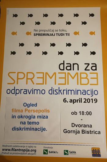 10. Dan za spremembe - Ne diskriminaciji!