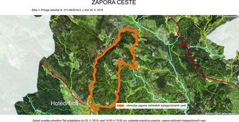 Zapora ceste Hotedršica - 48. tek prijateljstva