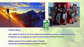 Spomladanski koncert v cerkvi sv. Marjete, s klapo Gallus