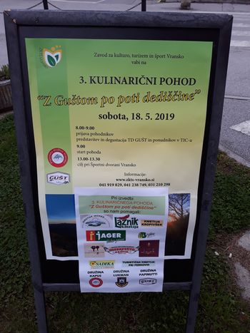NA TRETJEM KULINARIČNEM POHODU »Z Guštom po poti dediščine« MEDNARODNA UDELEŽBA