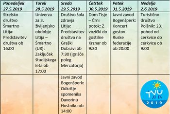 Spored prireditev, ki so del  TVU - Teden vseživljenjskega učenja