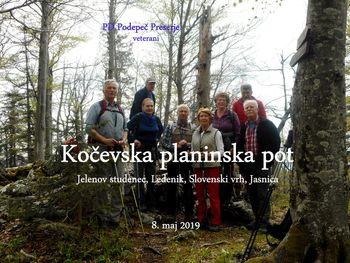 Fotoreportaža: Veterani PD na kočevski planinski poti 8. 5. 2019                        