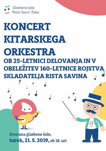 Koncert Kitarskega orkestra Glasbene šole "Risto Savin" Žalec