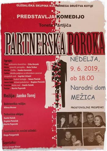 PARTNERSKA POROKA - komedija PARTNERSKA POROKA - komedija