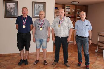: Jože Jeram – 1. mesto, Franc Lebič – 2. mesto in Cveto Žgajner – 3. mesto