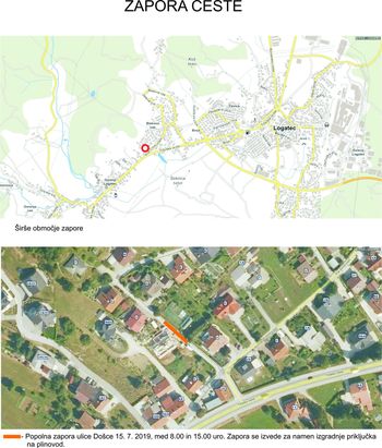 Zapora ulice Došce
