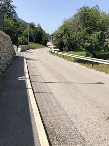 Obnova vozišča skozi naselje Zgornja Pristava