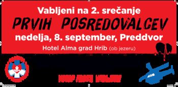 2. srečanje prvih posredovalcev