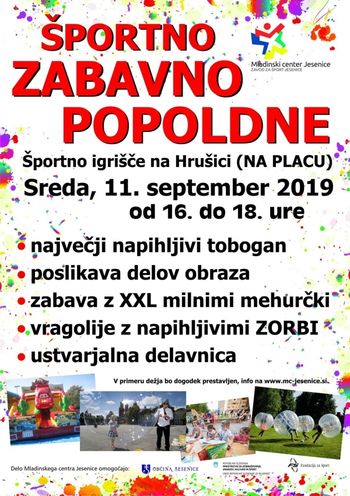 Športno zabavno popoldne na Hrušici