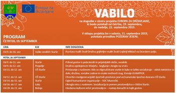 VABILO na dogodke v okviru projekta EVROPA ZA DRŽAVLJANE
