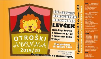 V Trebnjem 22. sezona otroškega abonmaja Levček