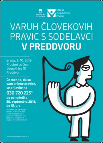 Varuh človekovih pravic bo v Preddvoru na voljo občankam in občanom