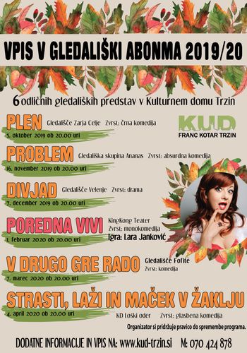 Gledališki abonma 2019/2020