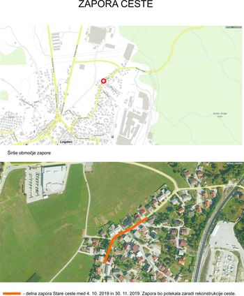 Stara cesta - delna zapora