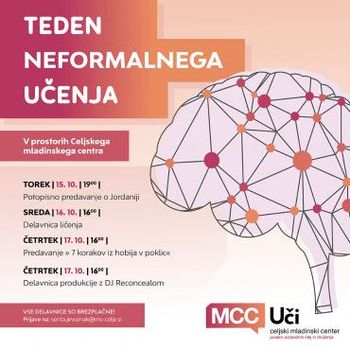 Teden neformalnega učenja: Predavanje "7 korakov iz hobija v poklic"
