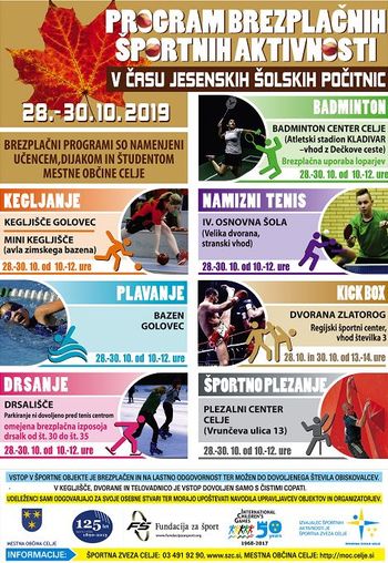 V Celju med počitnicami šport in dobra volja