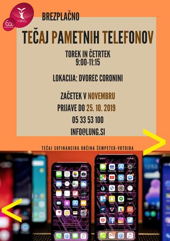 Tečaj uporabe pametnih telefonov