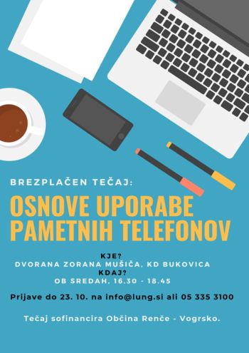 Tečaj uporabe PAMETNIH TELEFONOV
