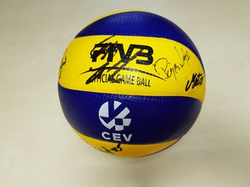 Zaključena dražba podpisane žoge srebrne slovenske odbojkarske reprezentance