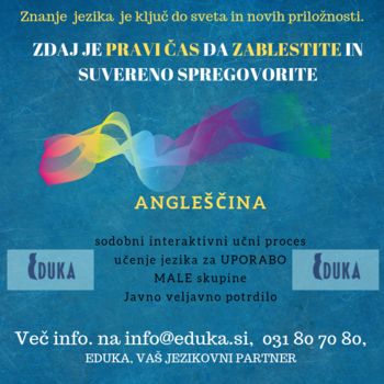 Znanje  jezika  je ključ do sveta in novih priložnosti. 