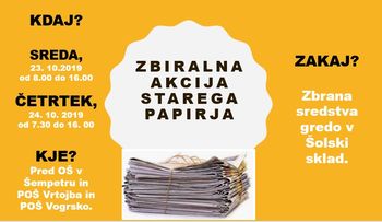 Zbiralna akcija starega papirja