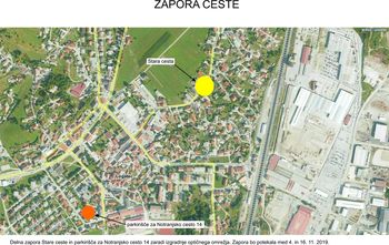 Zapora Stare ceste in parkirišča Notranjska cesta 14