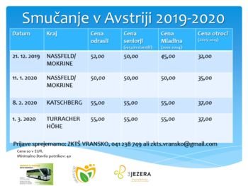 SMUČANJE 2019/2020