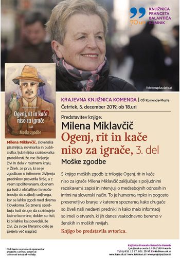 Predstavitev knjige OGENJ, RIT IN KAČE NISO ZA IGRAČE – 3. del